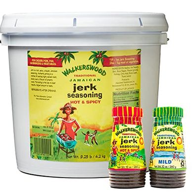 Walkerswood Jamaican Jerk Seasoning Combo: Hot & Spicy, Mild & Bulk
