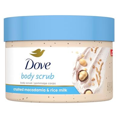 Dove Macadamia & Rice Milk Body Scrub: Smoother, Nourished Skin
