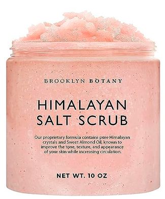 Himalayan Salt Body Scrub: Moisturizes, Exfoliates, Fights Fine Lines & Stretch Marks
