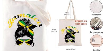 Jamaican Flag Cosmetic Bag: Travel Tote & Gift for Women
