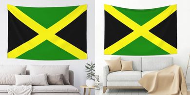 Jamaican Flag Tapestry: 60x40 Inch Wall Hanging for Home Decor
