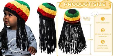 Rasta Wig Hat for Kids