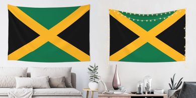 Jamaica Flag Tapestry: Dorm, Bedroom, Living Room Decor (40"x60")
