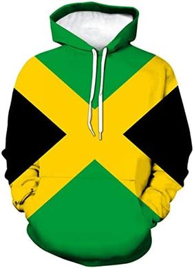 Jamaican Flag Hoodie: Men